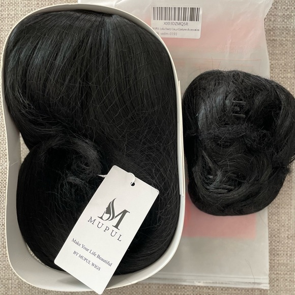 Lydia Deetz Wig Beetlejuice Cosplay Halloween With Wig Cap And Choker New - Picture 4 of 6